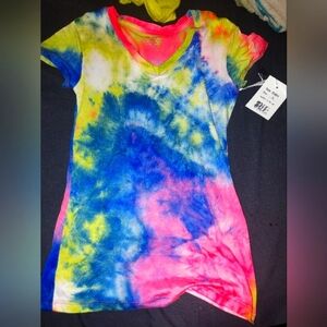 Women's small tie-dye shirt